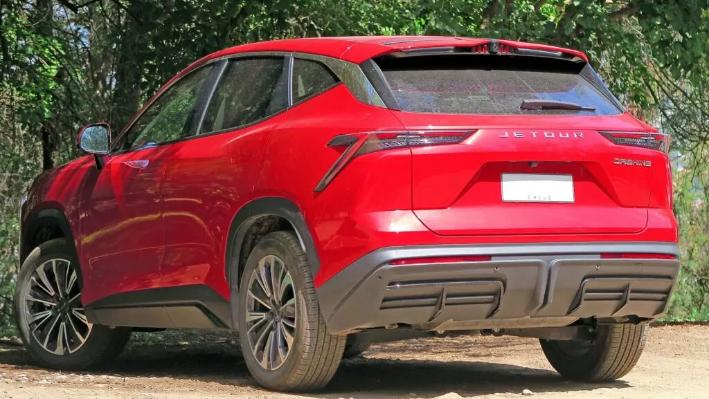Jetour Dashing – widok z tyłu